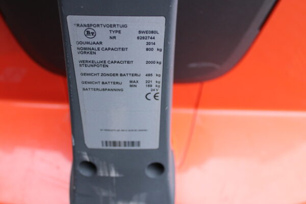 BT Toyota SWE-080-L stapelaar elektrische - Afbeelding 11