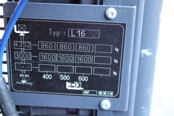 Linde L16 stapelaar triplex weegsysteem - Afbeelding 11