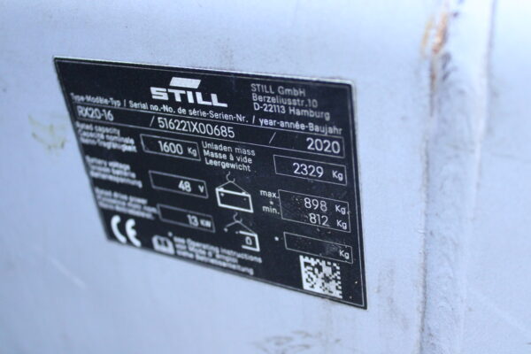 Still RX20 16 heftruck elektrische triplex lepelverstelling sideshift - Afbeelding 9