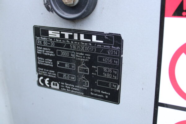 Still RX60 30 heftruck elektrische triplex lepelverstelling sideshift - Afbeelding 12