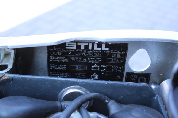 Still exu18 palletwagen elektrische bj 2019 - Afbeelding 11