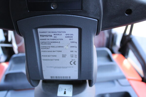 Toyota SPE120L stapelaar elektrische met pompwagen functie - Afbeelding 13