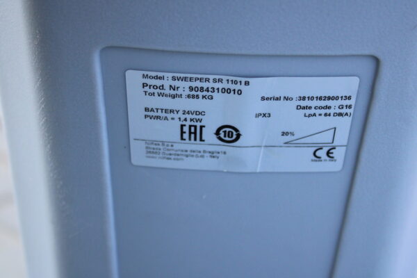 Nilfisk SR1101B veegmachine elektrische goed werkend - Afbeelding 9