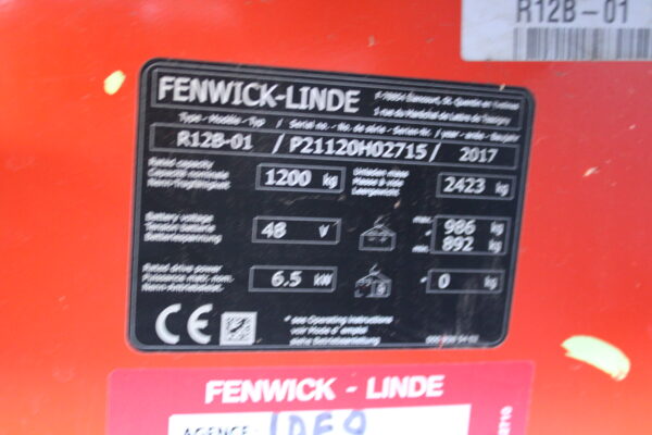 Linde R12B01 reachtruck elektrische triplex sideshift freelift - Afbeelding 15