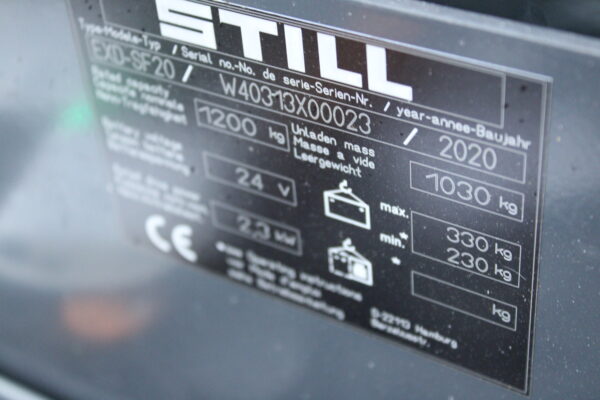 Still EXD-SF20 stapelaar elektrische bj2020 - Afbeelding 10