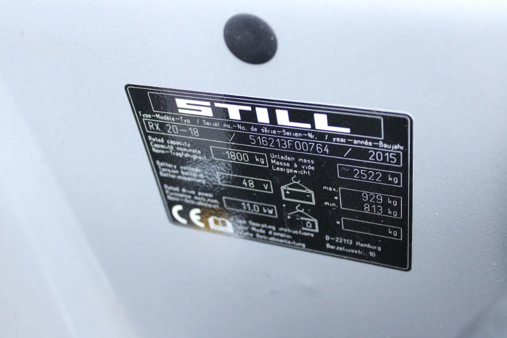 Still RX20 18 heftruck elektrische triplex sideshift - Afbeelding 14