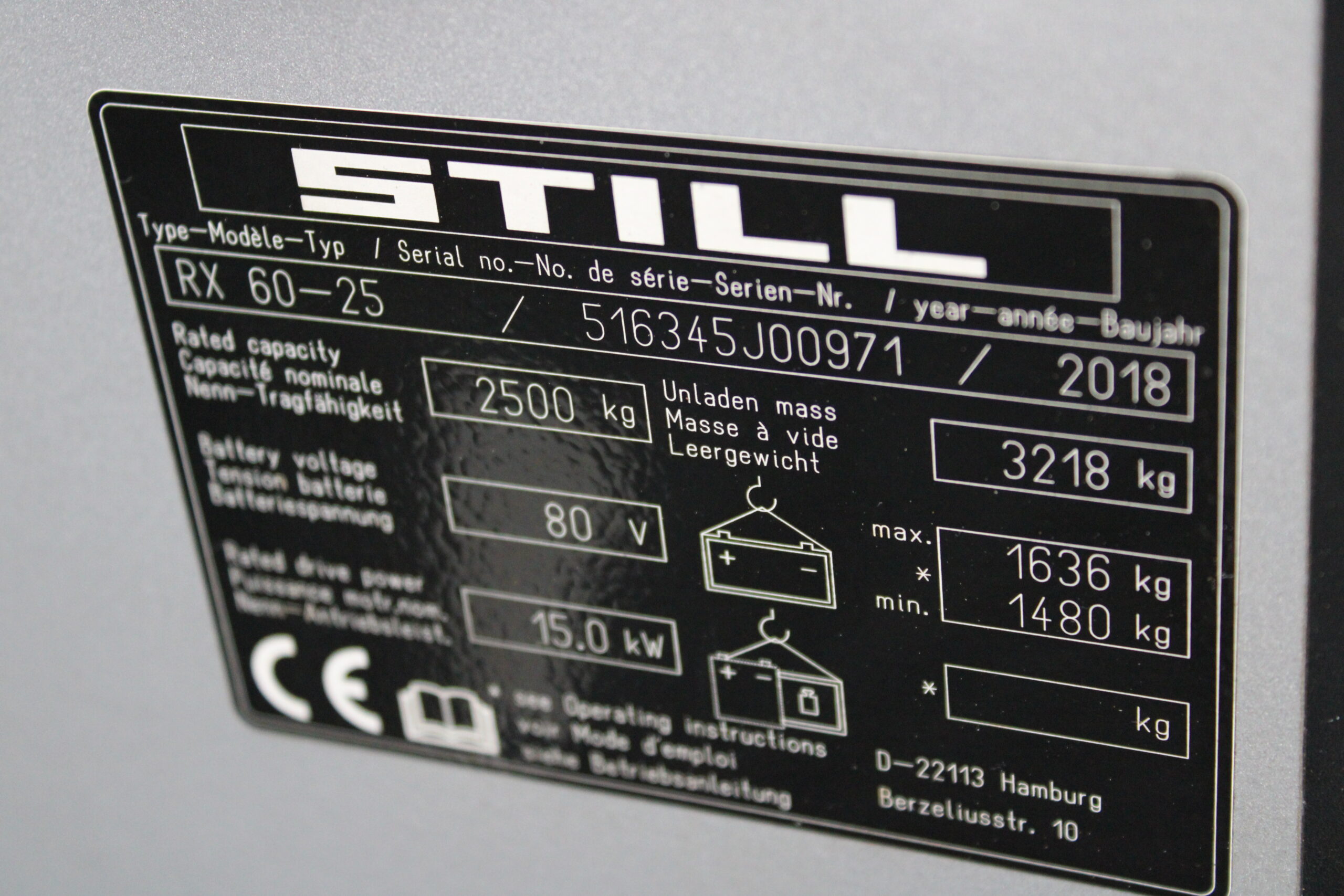 Still RX60 25 heftruck elektrische triplex lepelverstelling sideshift - Afbeelding 13