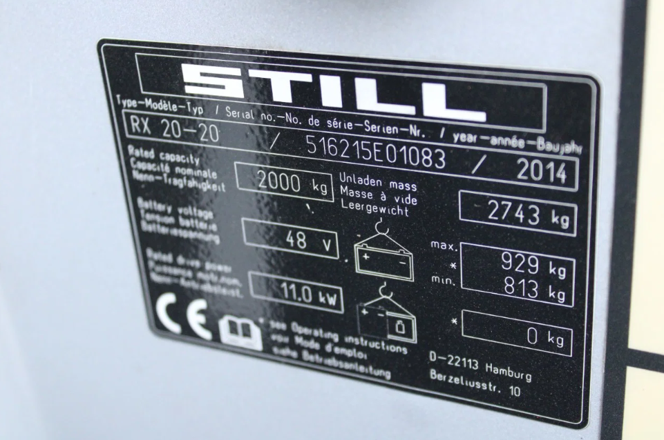 Still RX20 20 heftruck elektrische triplex lepelverstelling sideshift - Afbeelding 19