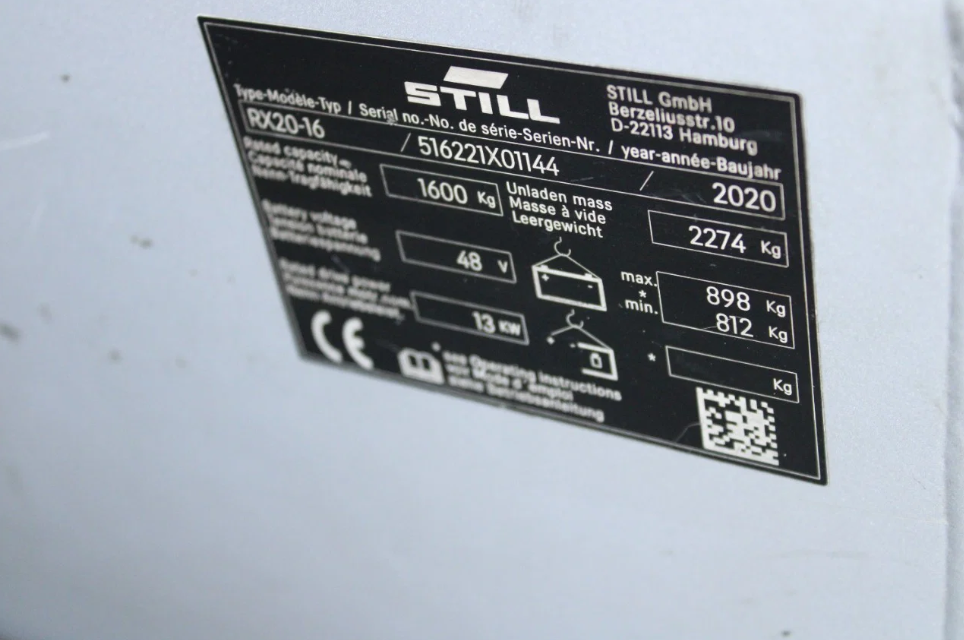 Still RX20 16 heftruck elektrische triplex lepelverstelling sideshift - Afbeelding 15